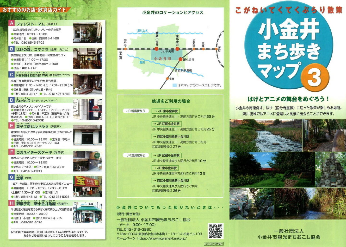 小金井まち歩きマップ